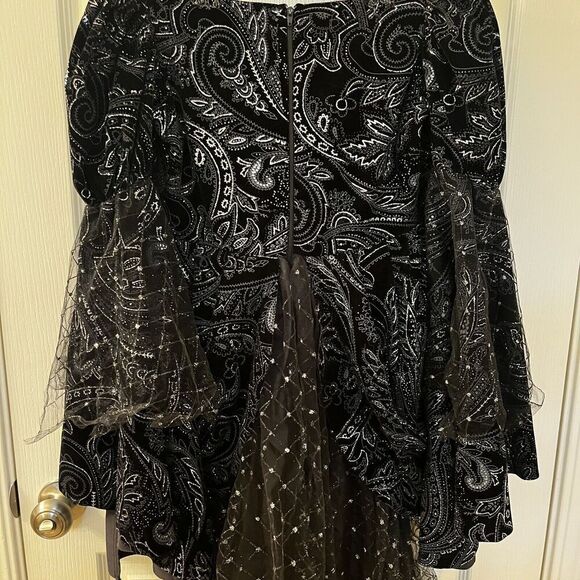 Wishcraft Wicked Princess Costume Velvet Bell Sleeve Witch Evil Queen Girls SZ 8 - Picture 13 of 16